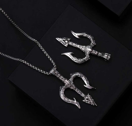 Sea King Trident Cross Border Necklace Pendant